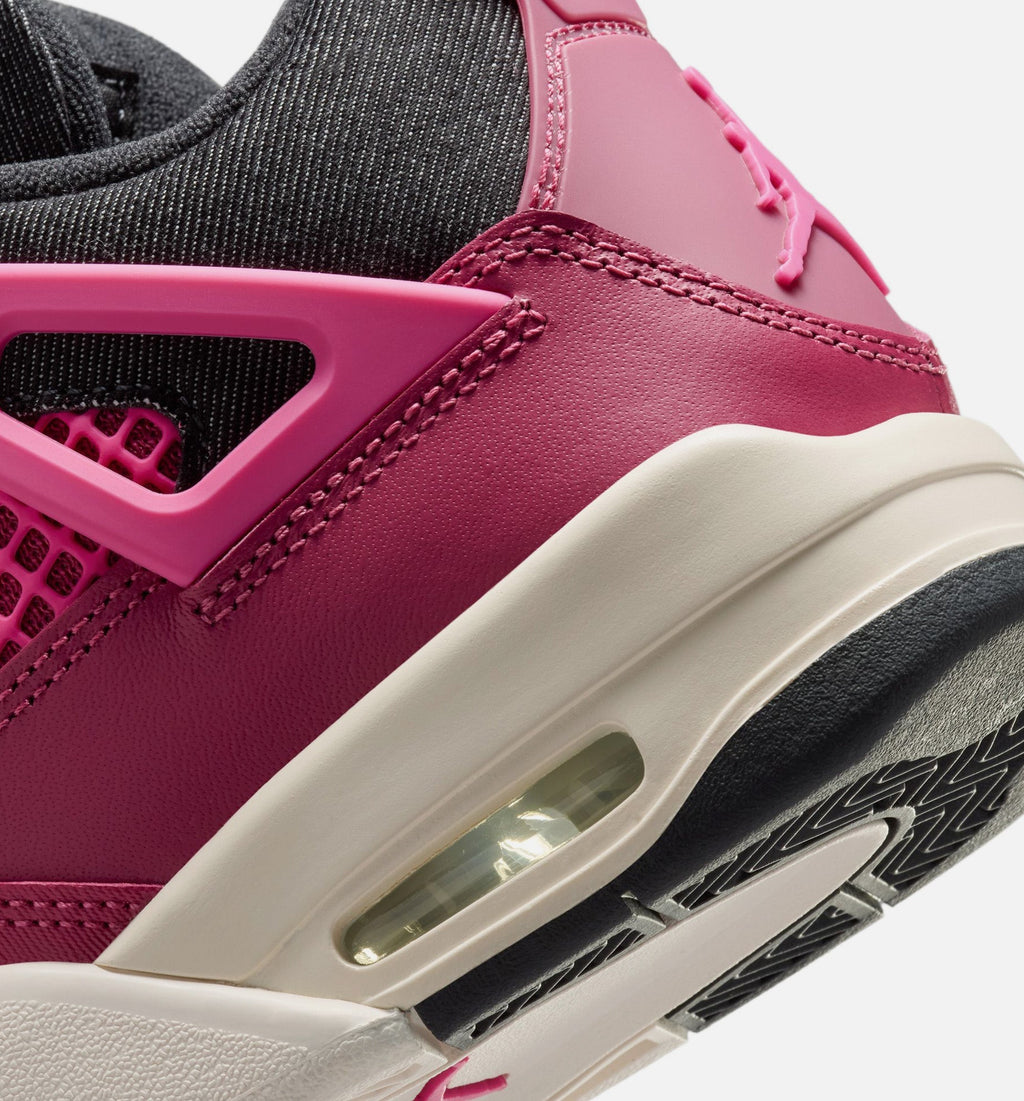 Air Jordan 4 Retro She's A Star Girls' Grade School Sneakers - Sweet Beet/Desert Pink/Off Noir/Chalk