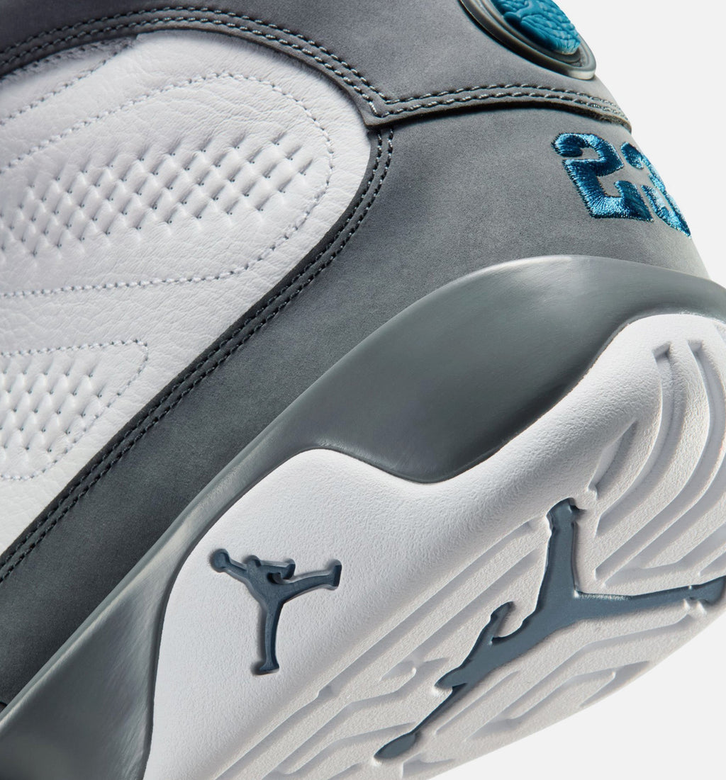 Air Jordan 9 Retro Men's Lifestyle Shoe - White/French Blue/Flint Grey