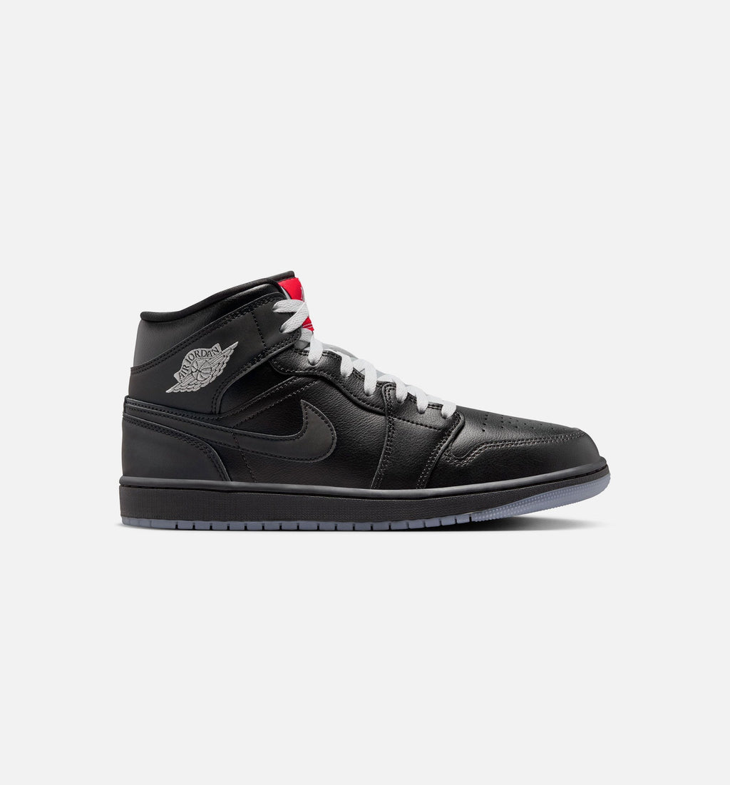 Air Jordan 1 Mid SE Men's Lifestyle Sneakers - Black/Grey