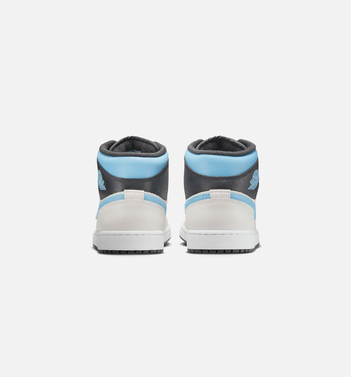 Air Jordan 1 Mid SE Men's Sneakers - Summit White / Cool Blue / Black