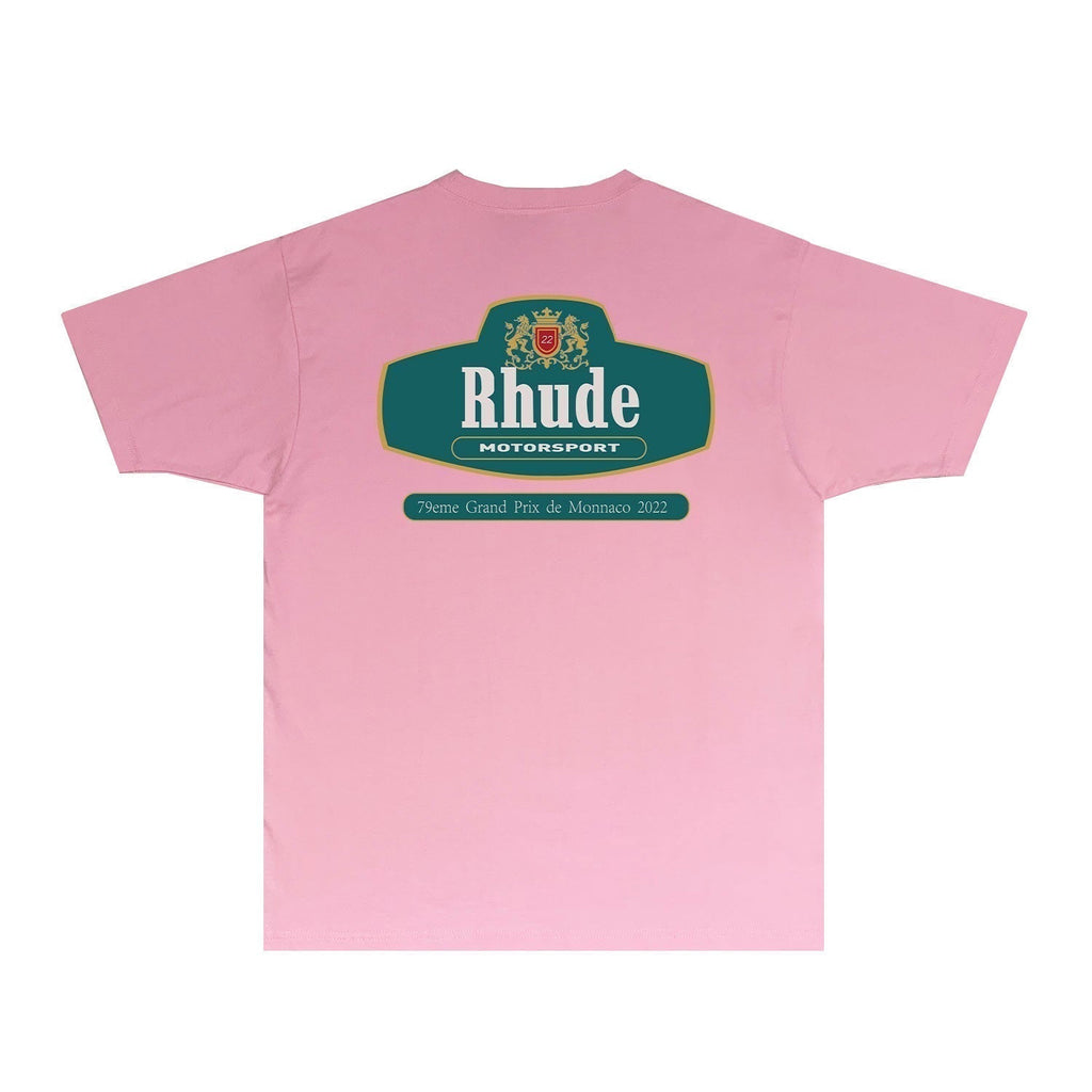 Rhude T-shirts Printed Trendy Pure Cotton