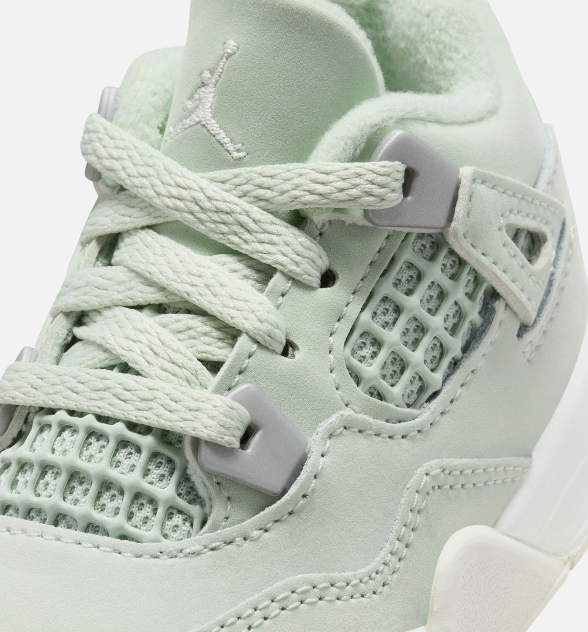 Air Jordan 4 Retro Abundance Infant/Toddler – Seafoam/Sail/Metallic Silver