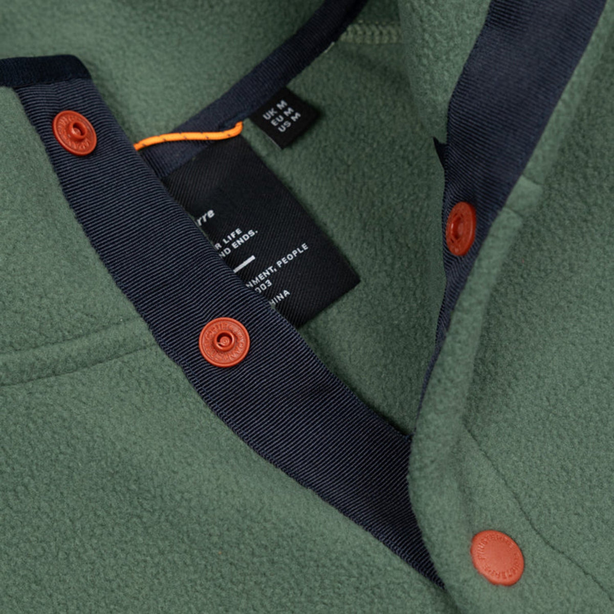 Finisterre Axiom 1/4 Snap Fleece: Sailboat Green