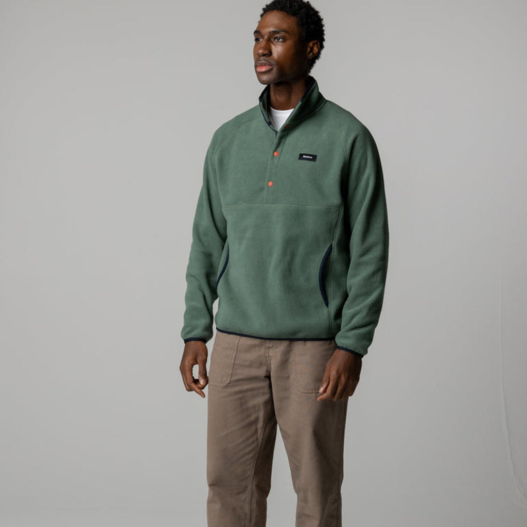 Finisterre Axiom 1/4 Snap Fleece: Sailboat Green