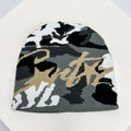 Corteiz Script Camo Knit Beanie