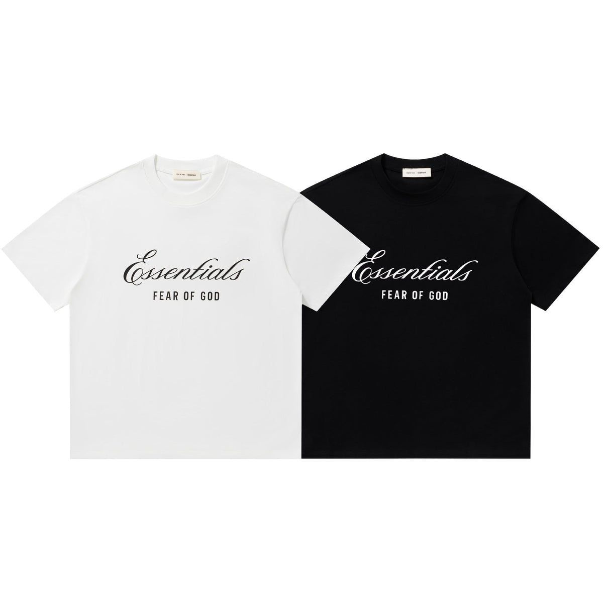Fear Of God Essentials Signature Script Letter Print Tee Streetwear