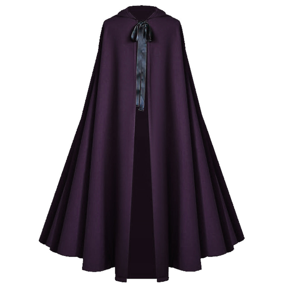 Halloween Men Reaper Cosplay Medieval Hooded Cloak Multi‑Color Cape