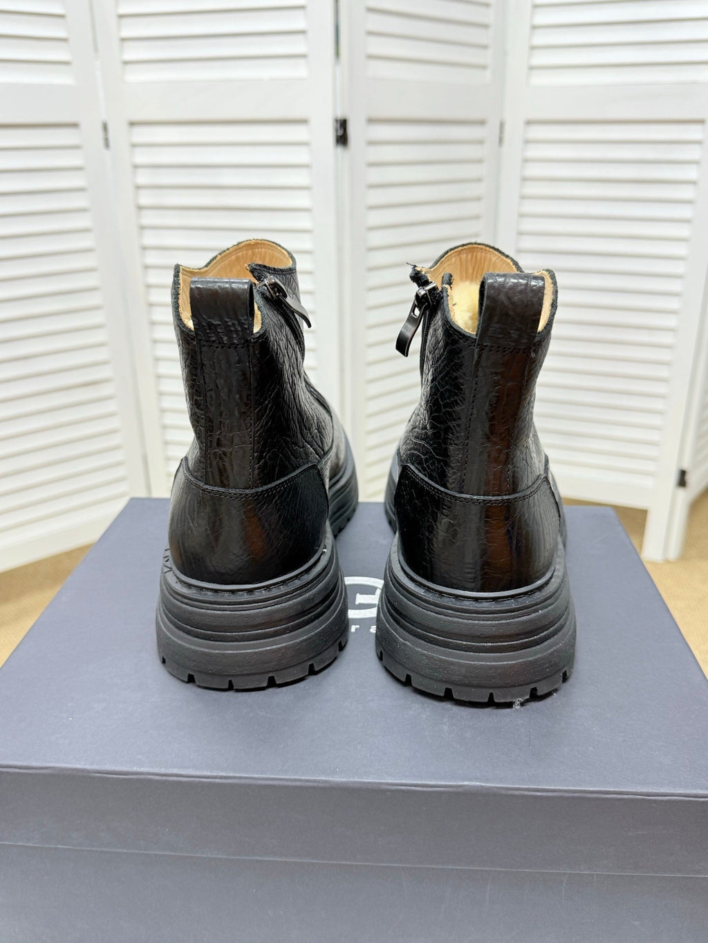 UGG Black Leather Chelsea Boots