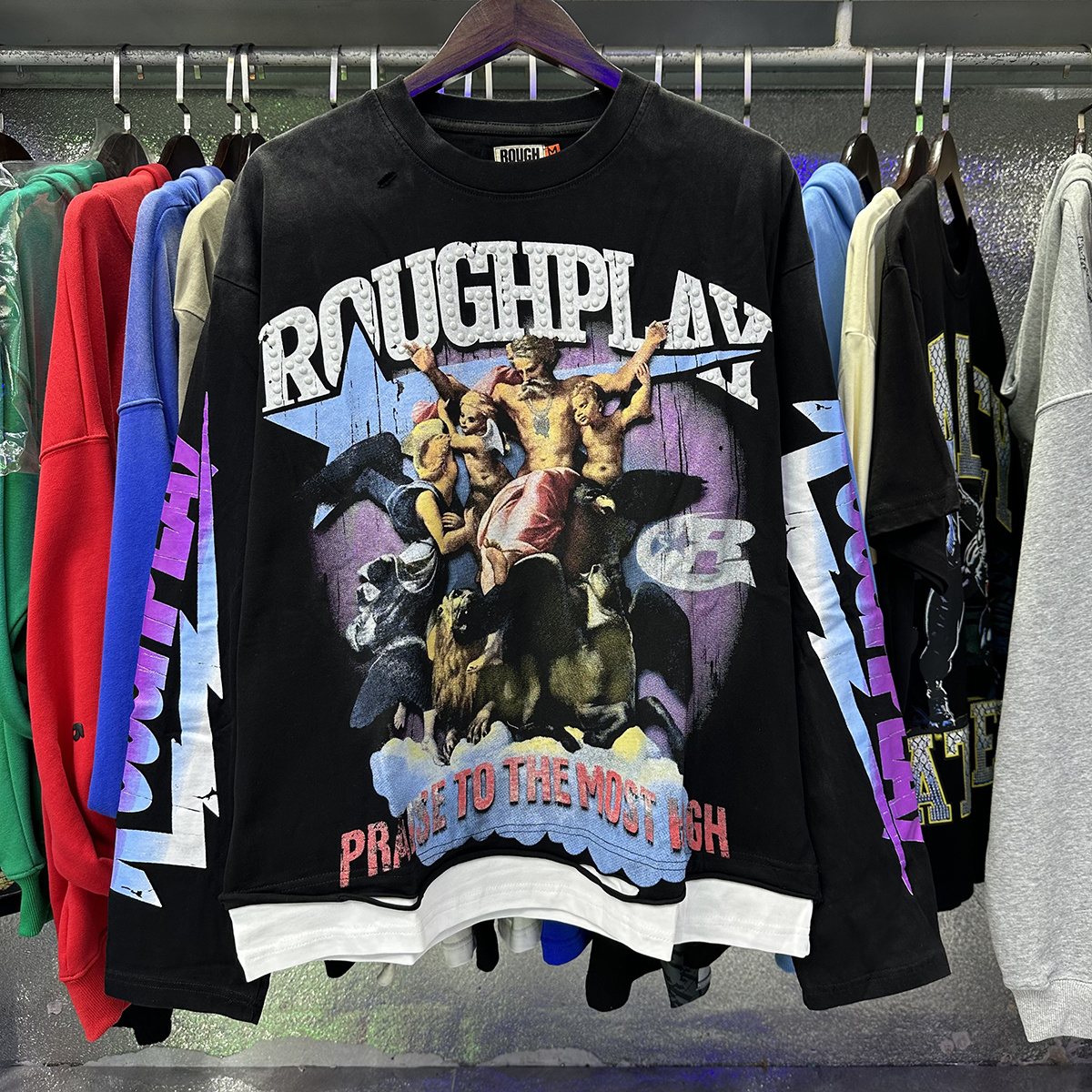 Rough Play Praise to Most High Graphic Long-Sleeve T-Shirt