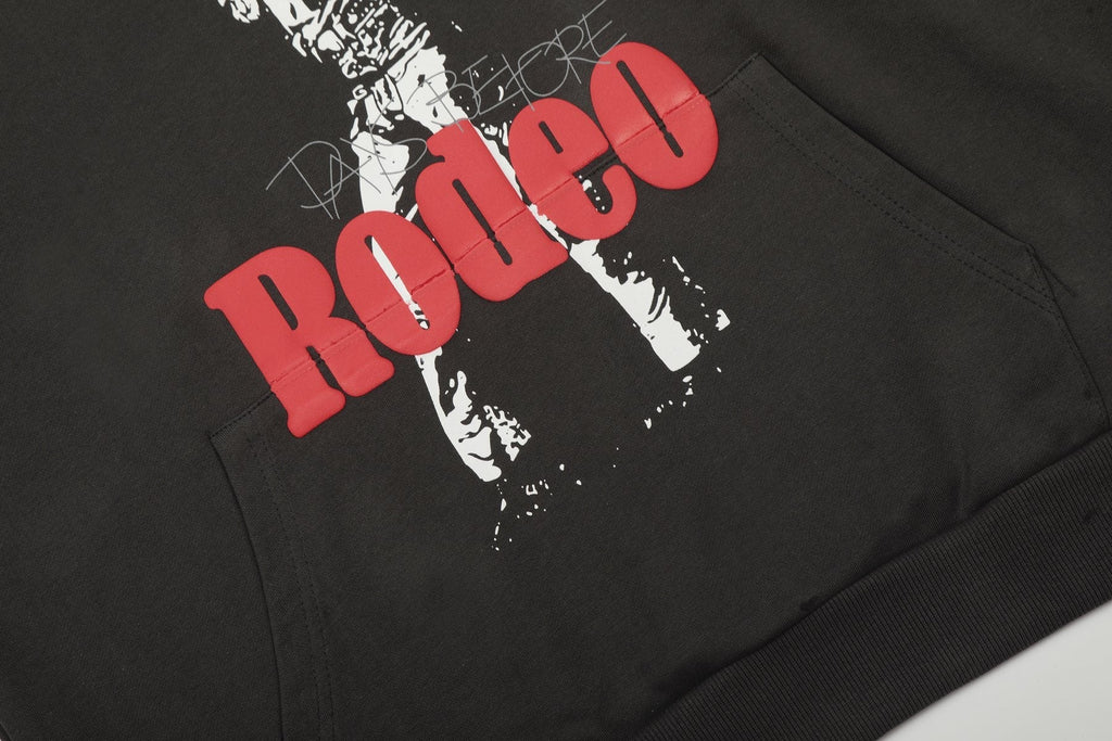 Sp5der Black Graphic Hoodie