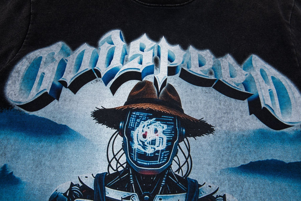 Godspeed Cyber Cowboy Graphic T-Shirt