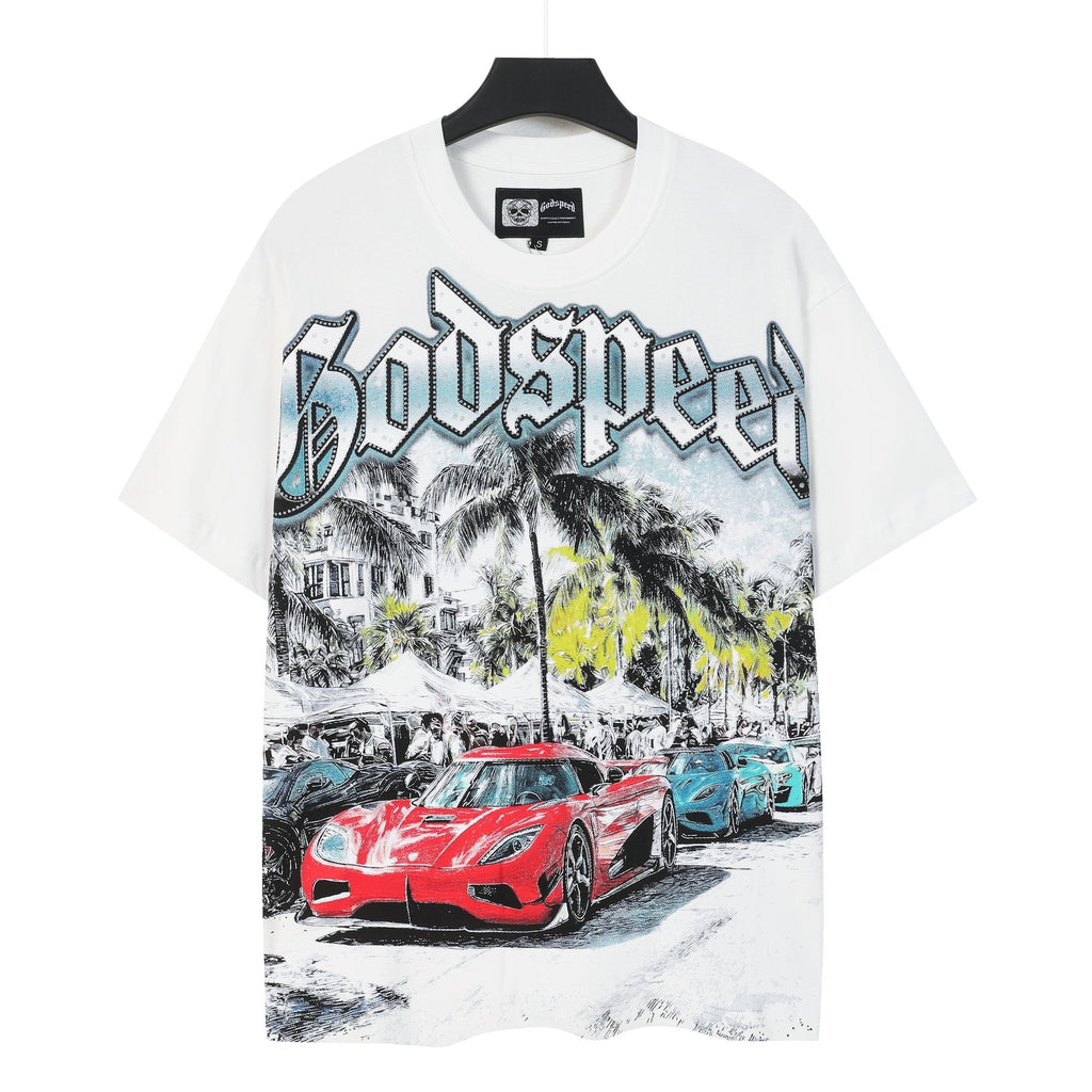 Godspeed Car and Key Graphic T-Shirt