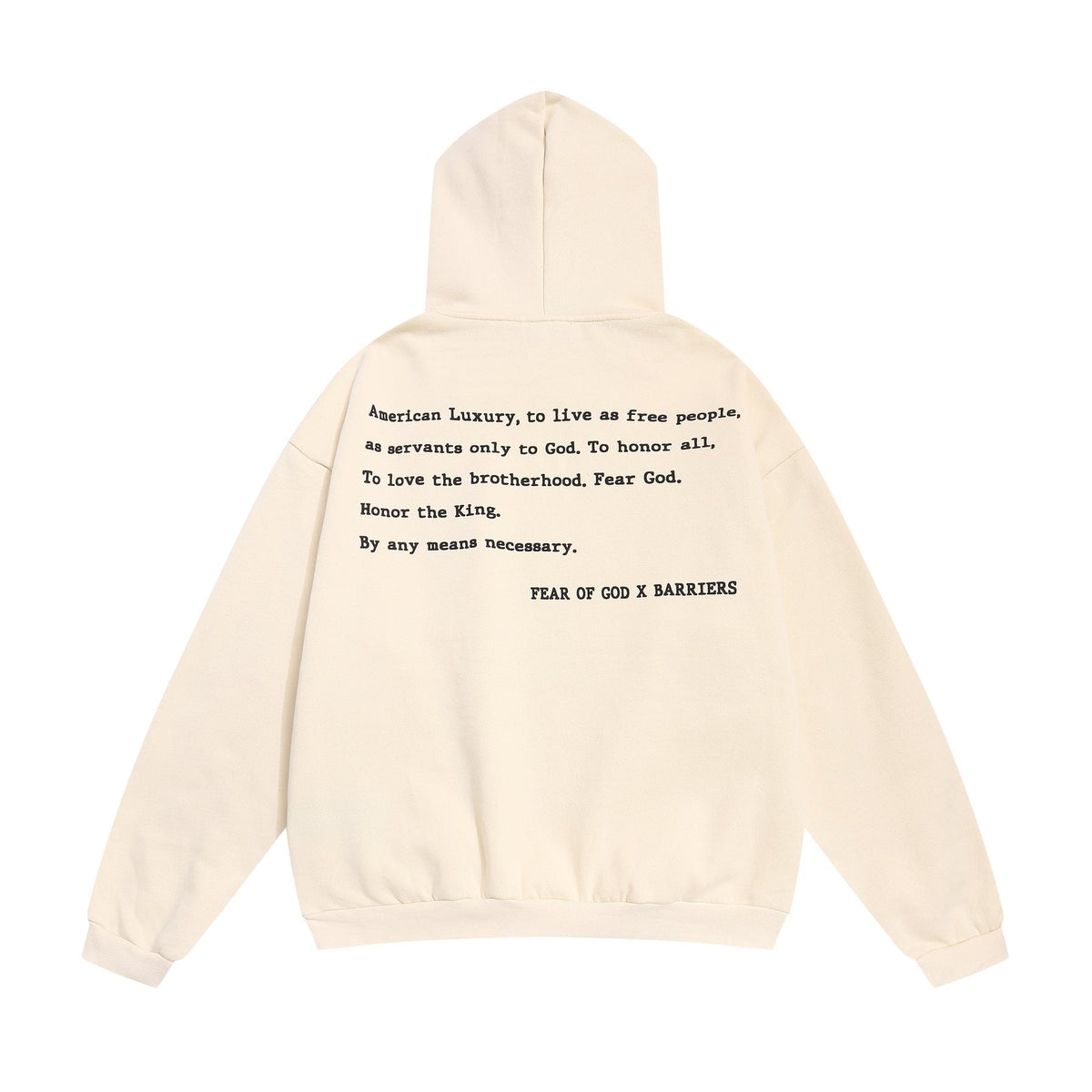 Fear of God x Barriers Front & Back Graphic Hoodie