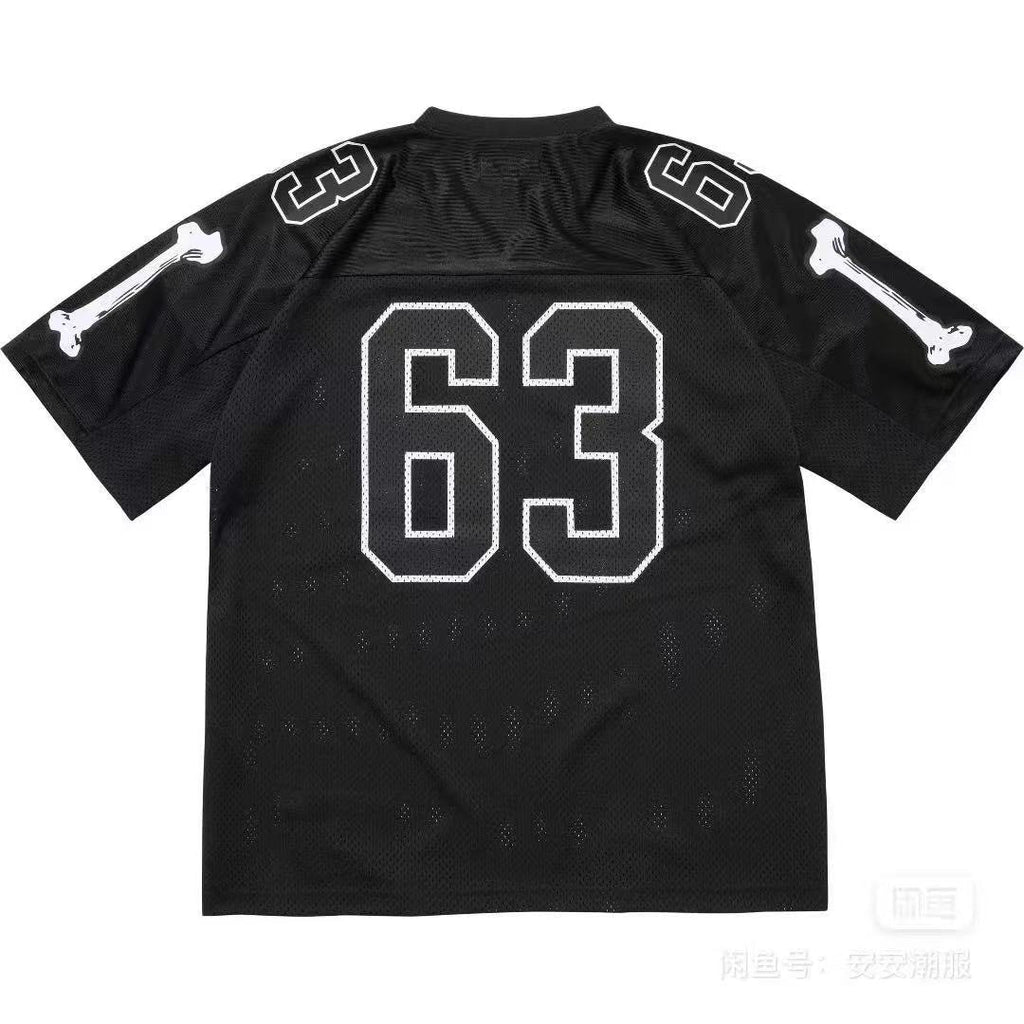 Supreme Bone Sleeve Number Football Jersey T-Shirt