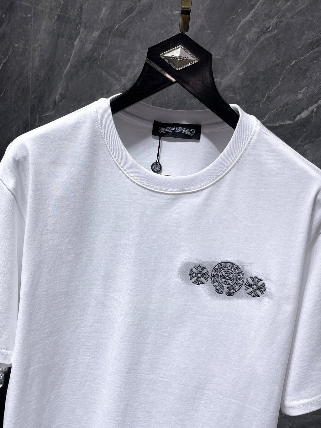 Chrome Hearts Gothic Floral Graphic T-Shirt