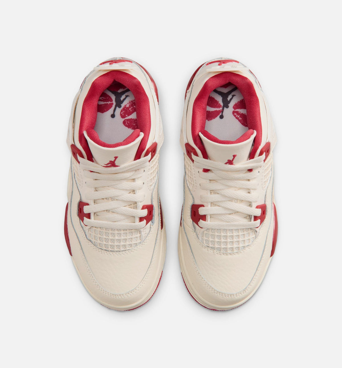 Air Jordan 4 Retro Valentine’s Day – Preschool Lifestyle Shoe in Pale Ivory/Sierra Red/Tough Red