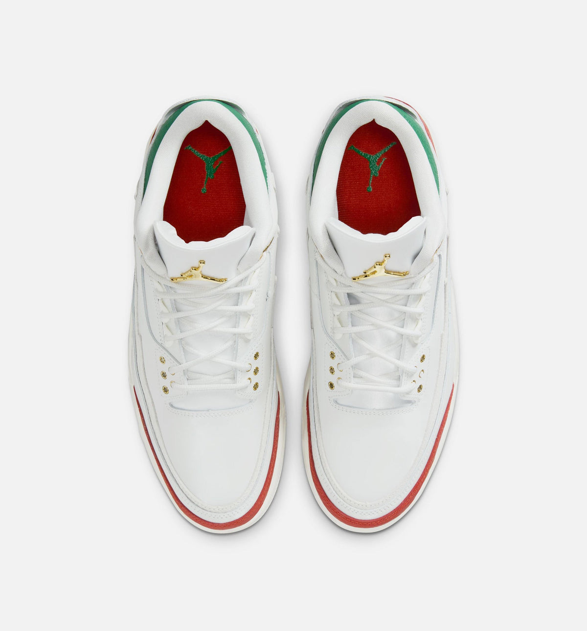 Air Jordan 3 Retro El Vuelo Men's Lifestyle Shoe – Summit White/Pine Green/Dragon Red/Metallic Gold