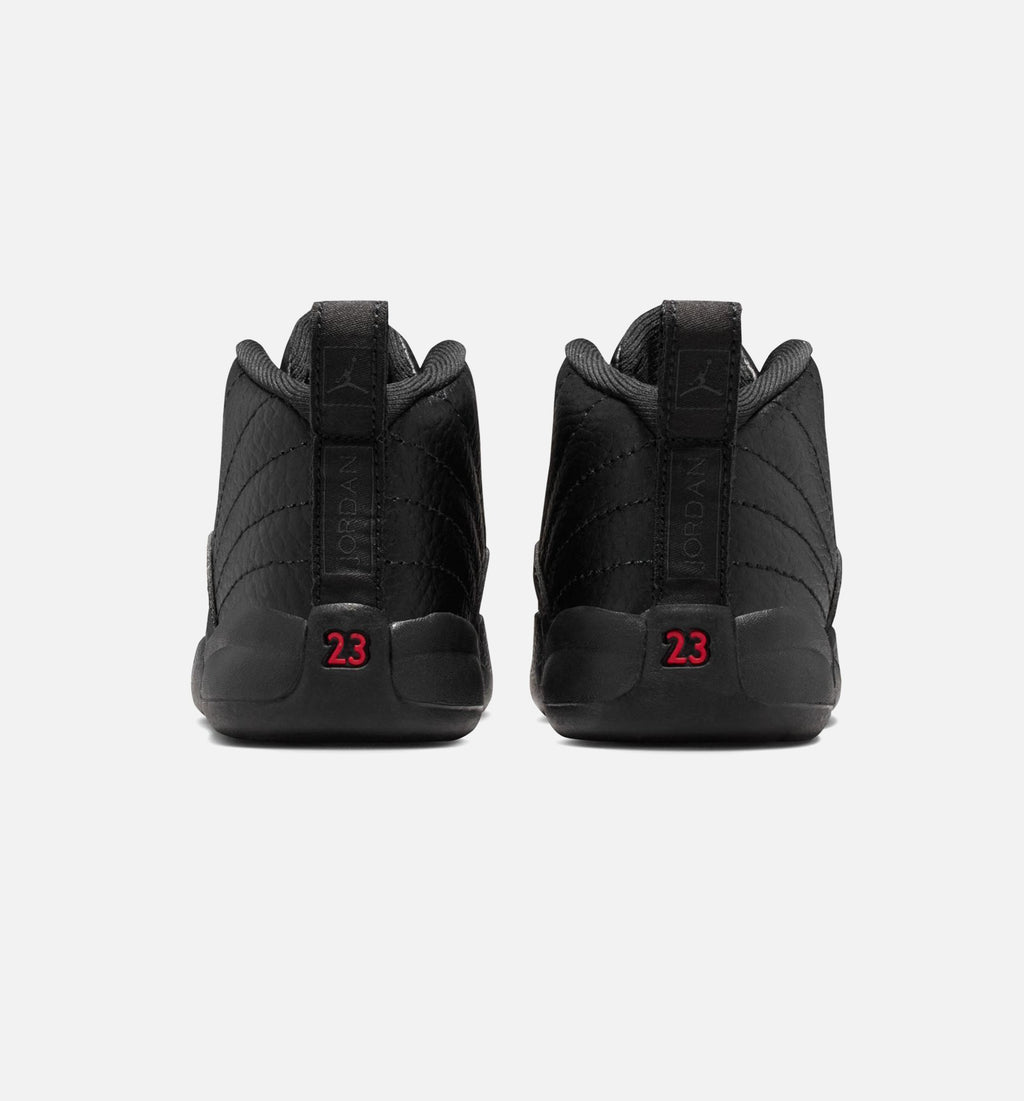 Air Jordan 12 Retro Bloodline | Infant/Toddler Lifestyle Shoe | Black/University Red