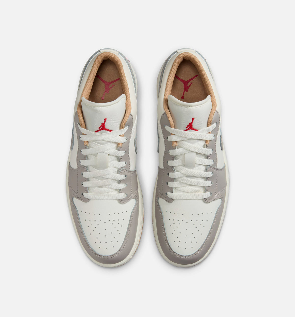 Air Jordan 1 Low Sail Fire Red Men's Shoes
