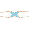 CHAUMET JEUX BRACELET TURQUOISE PINK GOLD 1 DIAMOND