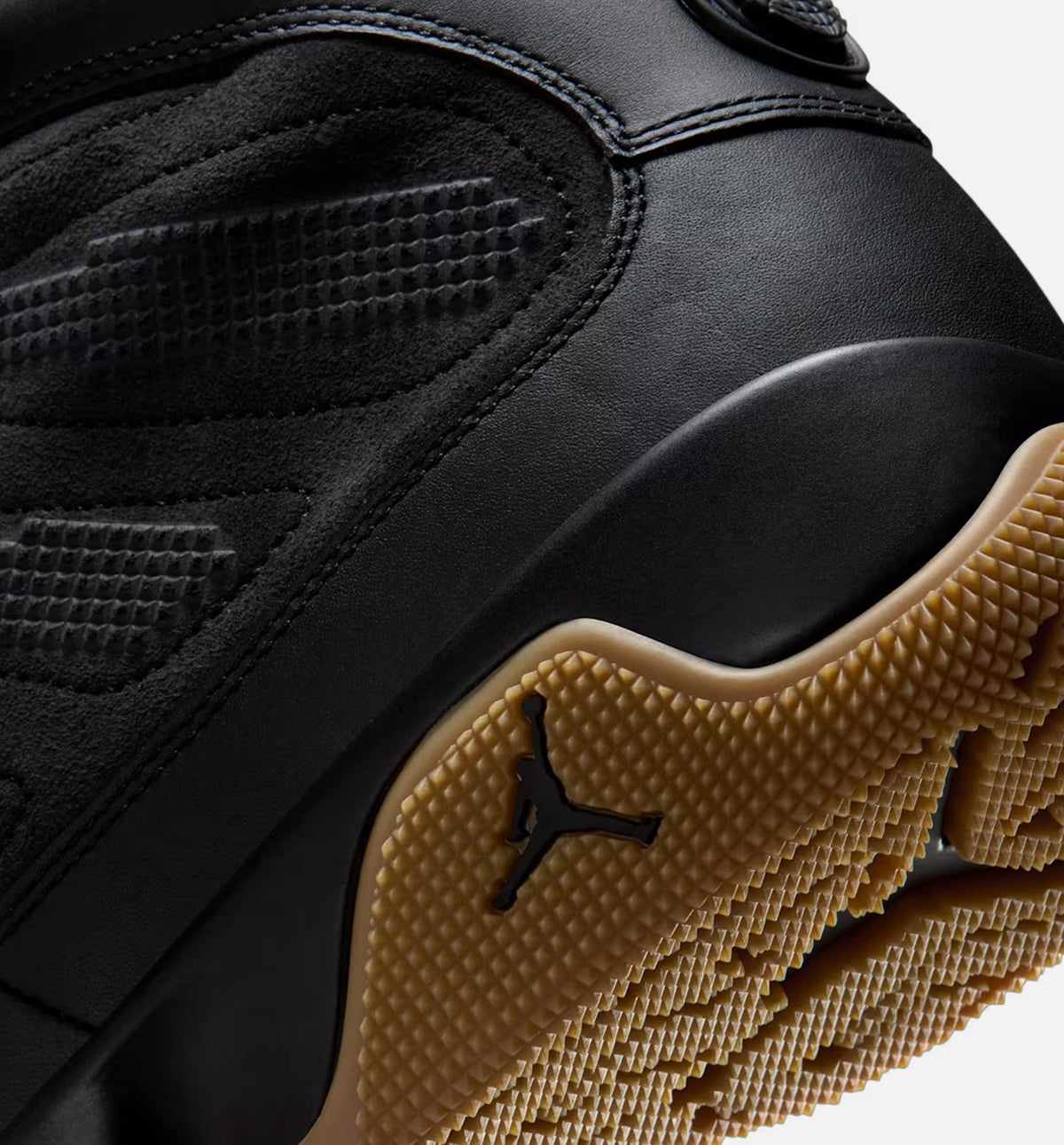 Air Jordan 9 Retro Men's Lifestyle Boots - Black/Black Gum Light Brown