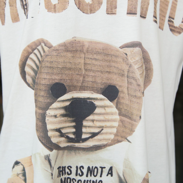 Moschino T-shirt Loose Printed Short Sleeve Cotton T-shirt