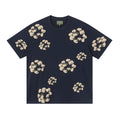Denim Tears Navy Blue Oversized Khaki Flower Wreath TOP