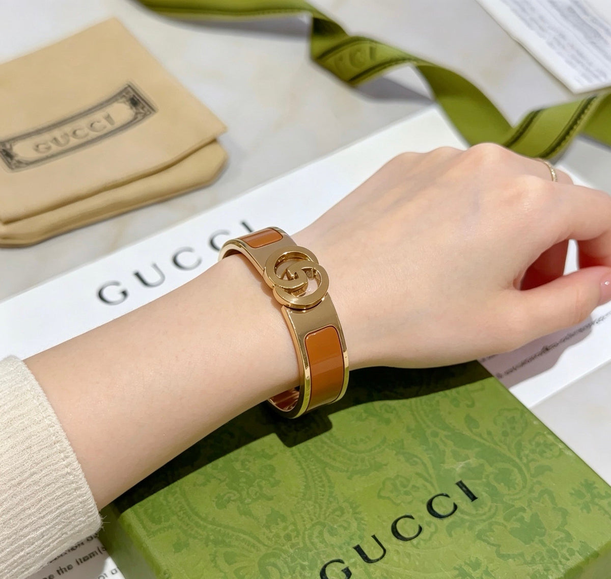 Gucci Double G Chain Bracelet