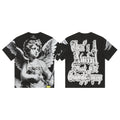 THAT'S A AWFUL LOT OF COUGH SYRUP Angel Gothic Text Graphic T-Shirt