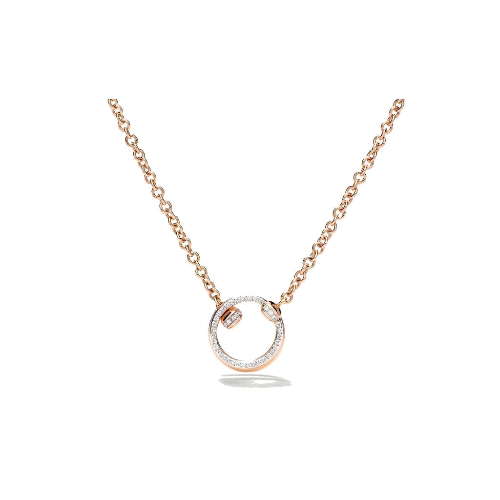Pomellato Style Together Knot Cubic Zirconia Necklace