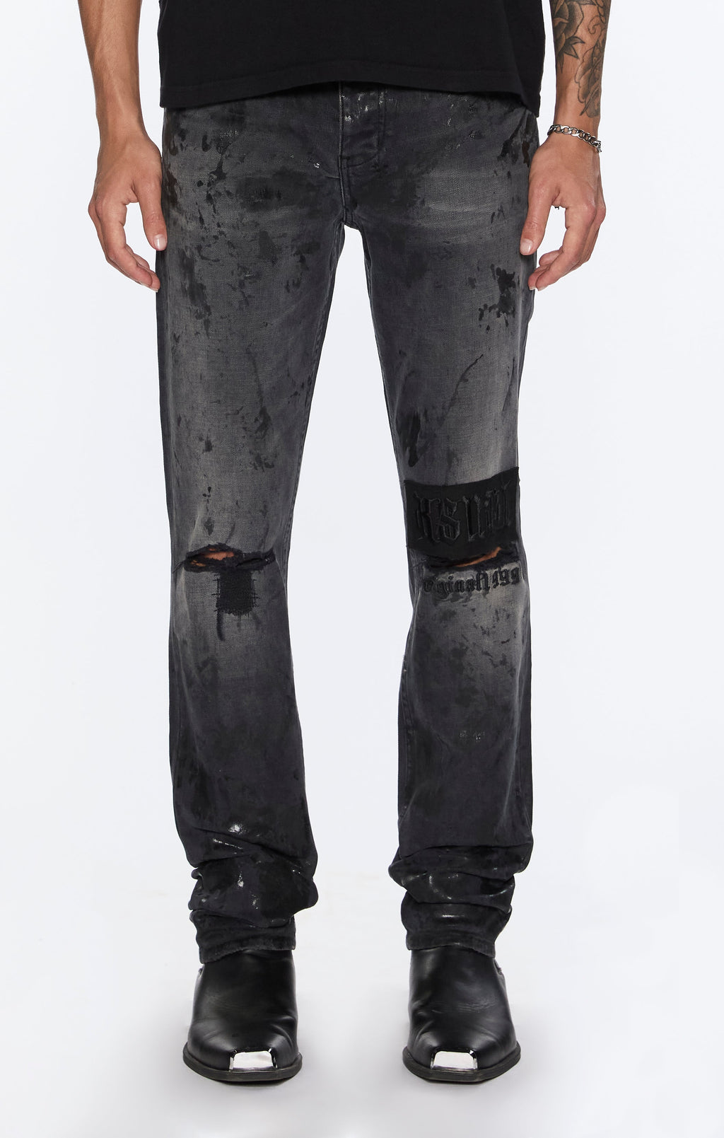 Ksubi Chitch Powder Grey Praying Denim
