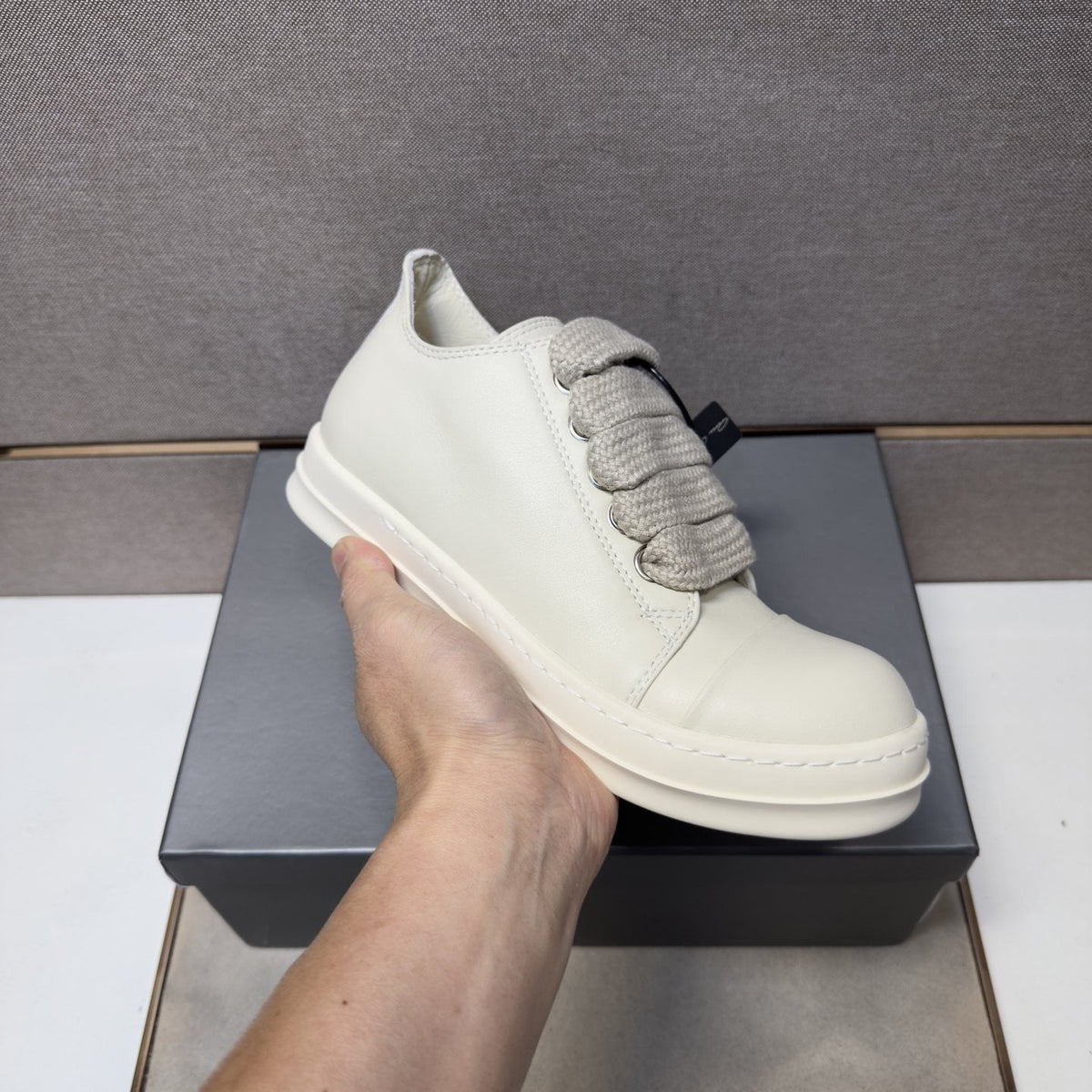 Rick Owens Off-White Low-Top Sneakers