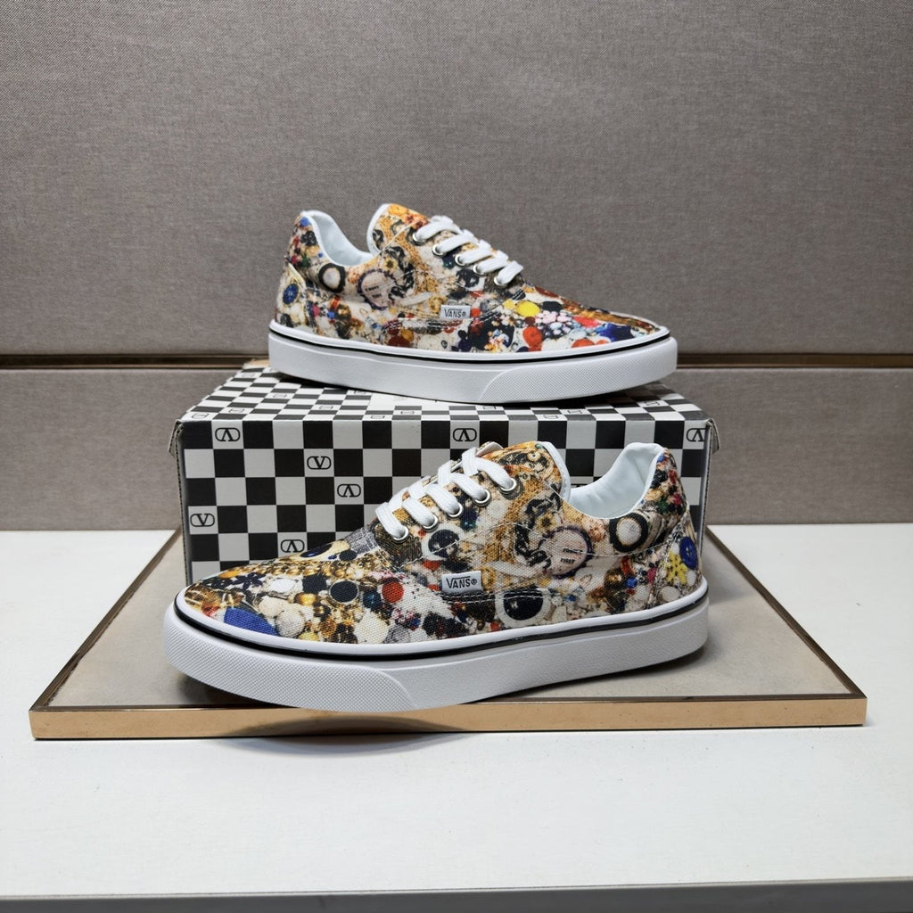 Vans Men's Floral Print Low-Top Sneakers