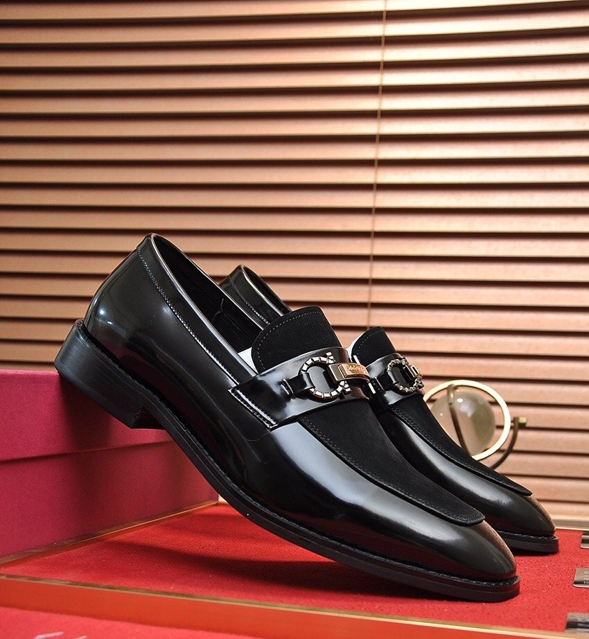 Salvatore Ferragamo Black Bit Loafers - Stacked Heel