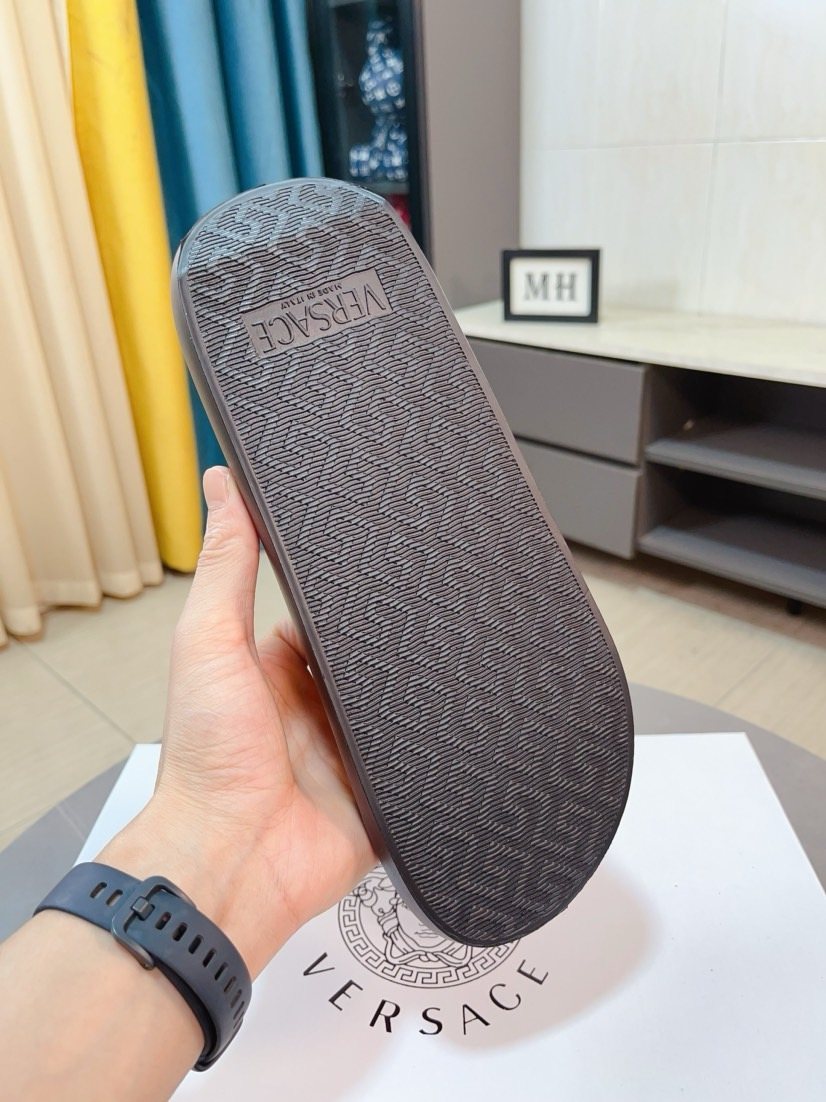 Versace Men's Graphic Slide Sandals