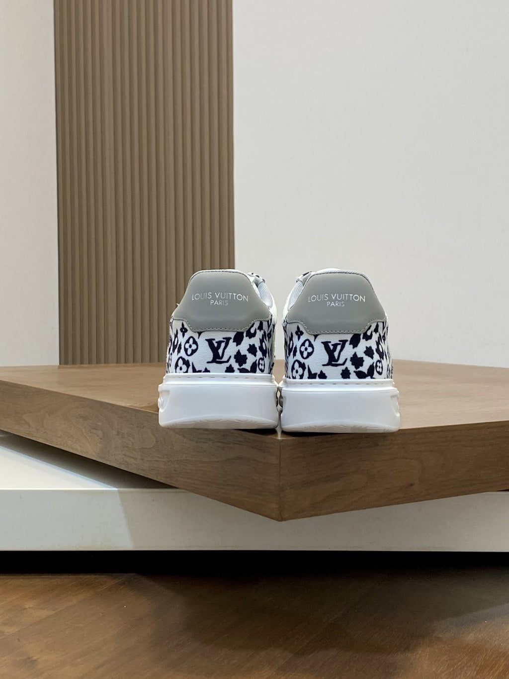 Louis Vuitton Monogram Panel Low-Top Sneakers - White Rubber Sole