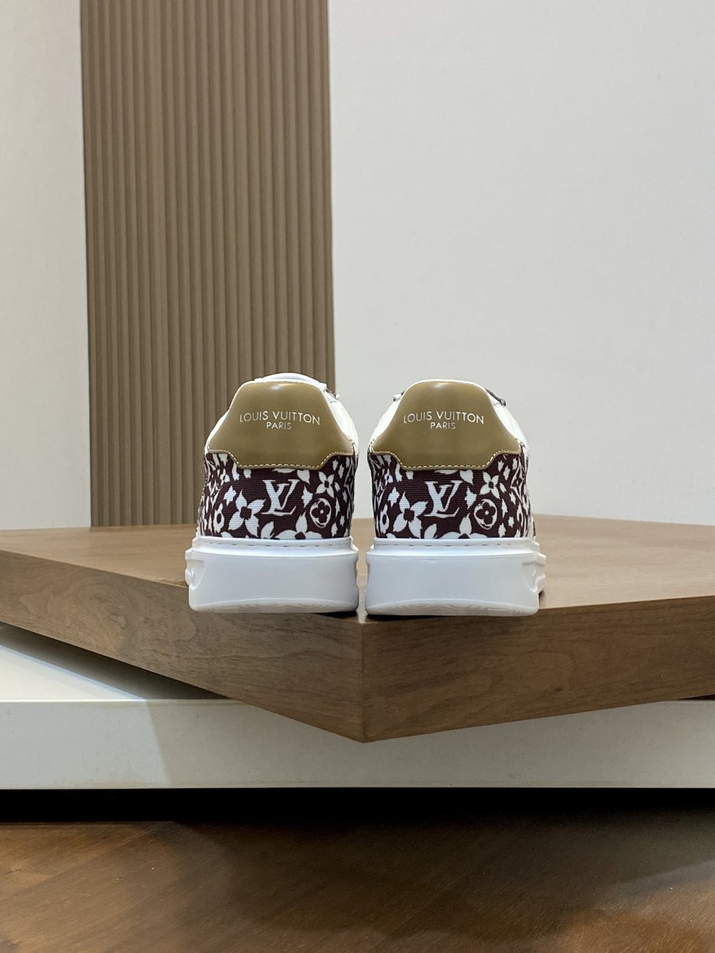 Louis Vuitton Monogram Panel Low-Top Sneakers - White Rubber Sole