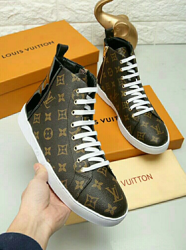 Louis Vuitton Monogram High-Top Sneakers