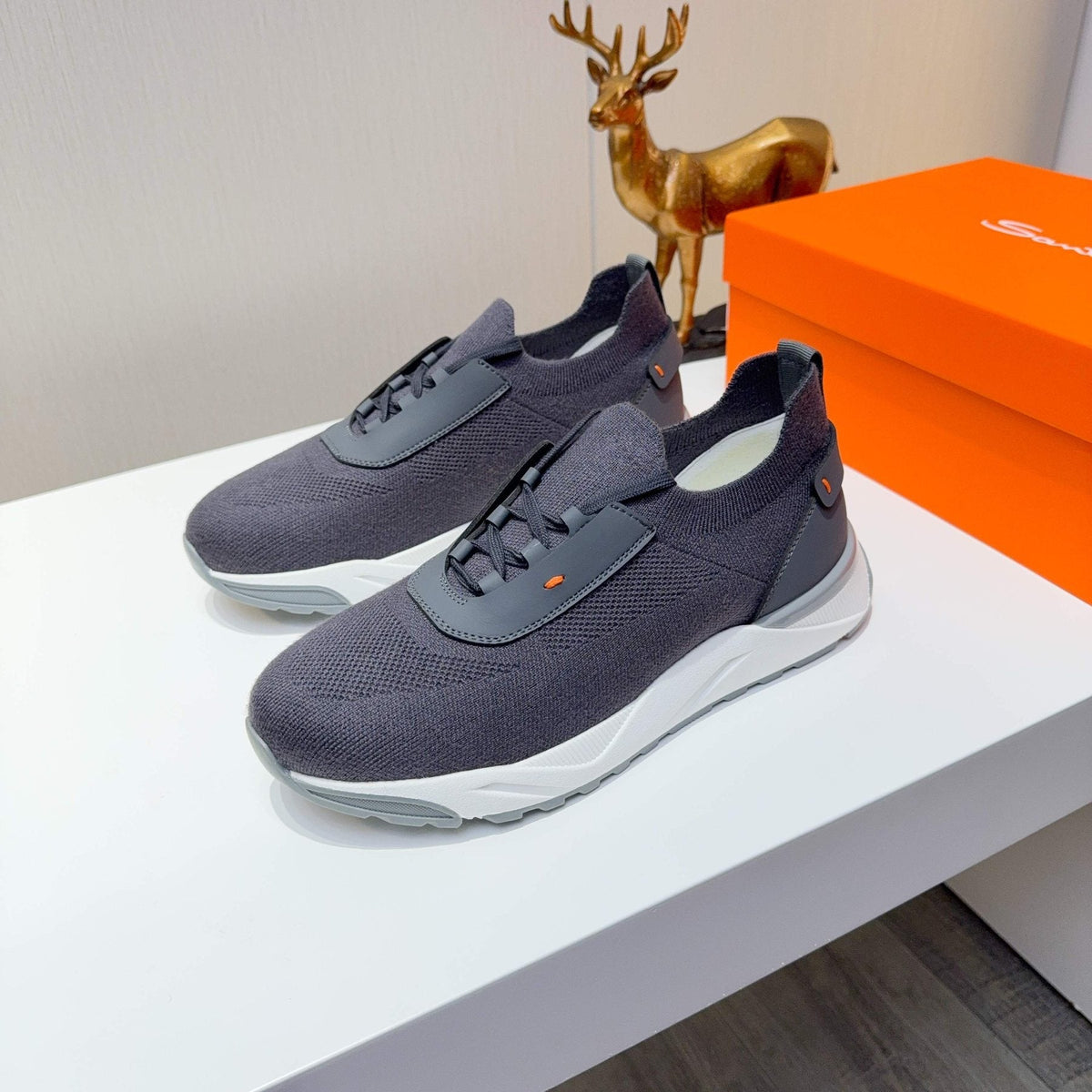 Santoni Knit Low-Top Sneakers