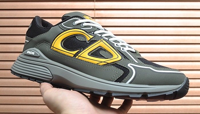 Dior Men's Paneled Low-Top Sneakers