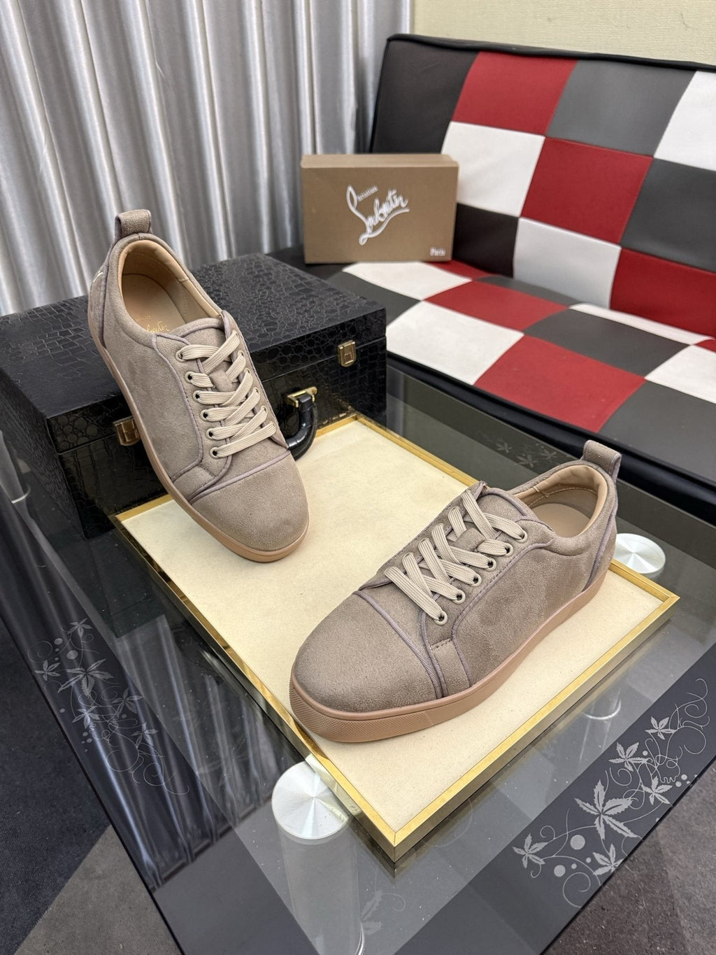 Christian Louboutin Low-Top Lace-Up Sneakers