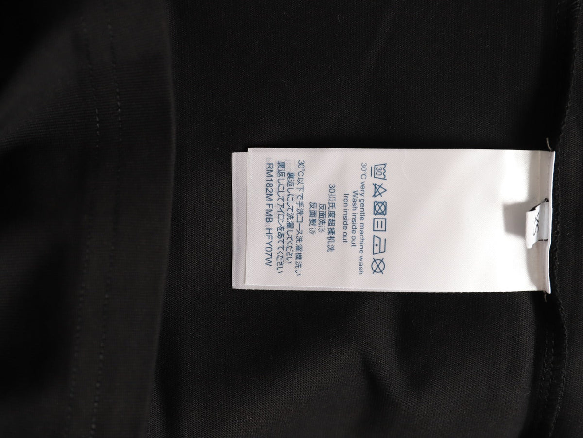 Louis Vuitton Paris Lettering and Daisy-Style Motif T-Shirt - Black